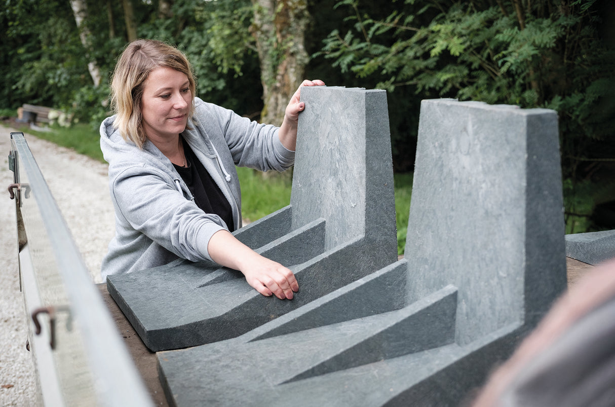 L formas palisāde mono kompozīta plastmasa Hanit