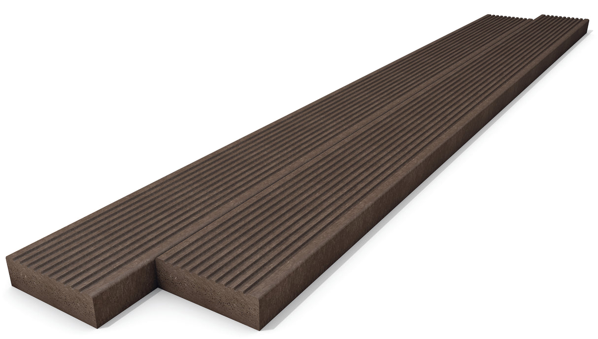 Terases dēlis mono kompozīta plastmasa 48 x 165 mm Hanit
