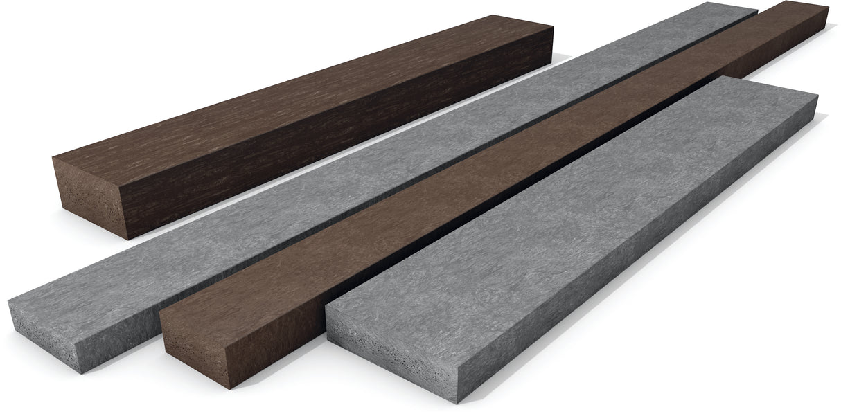 Konstrukcijas materiāls mono kompozīta plastmasa Hanit pelēkā krāsā