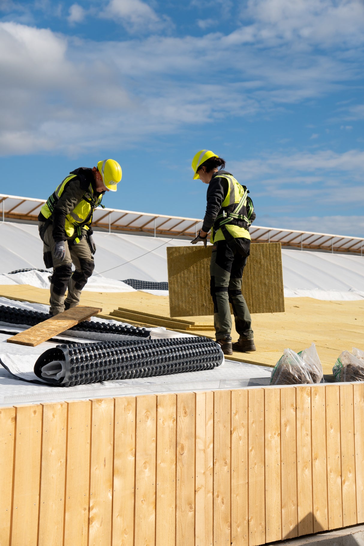 Ūdens akumulācijas panelis Isover Flora Zaļajiem jumtiem