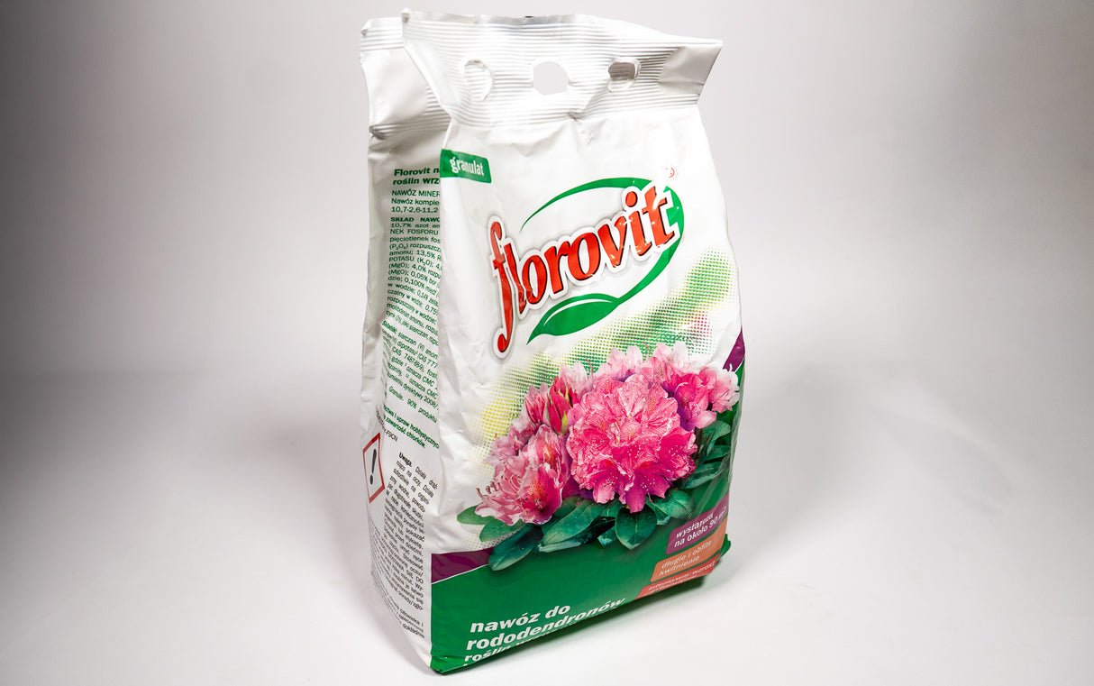 Minerālmēslojums granulēts FLOROVIT Rododendriem, 1 kg un 3 kg