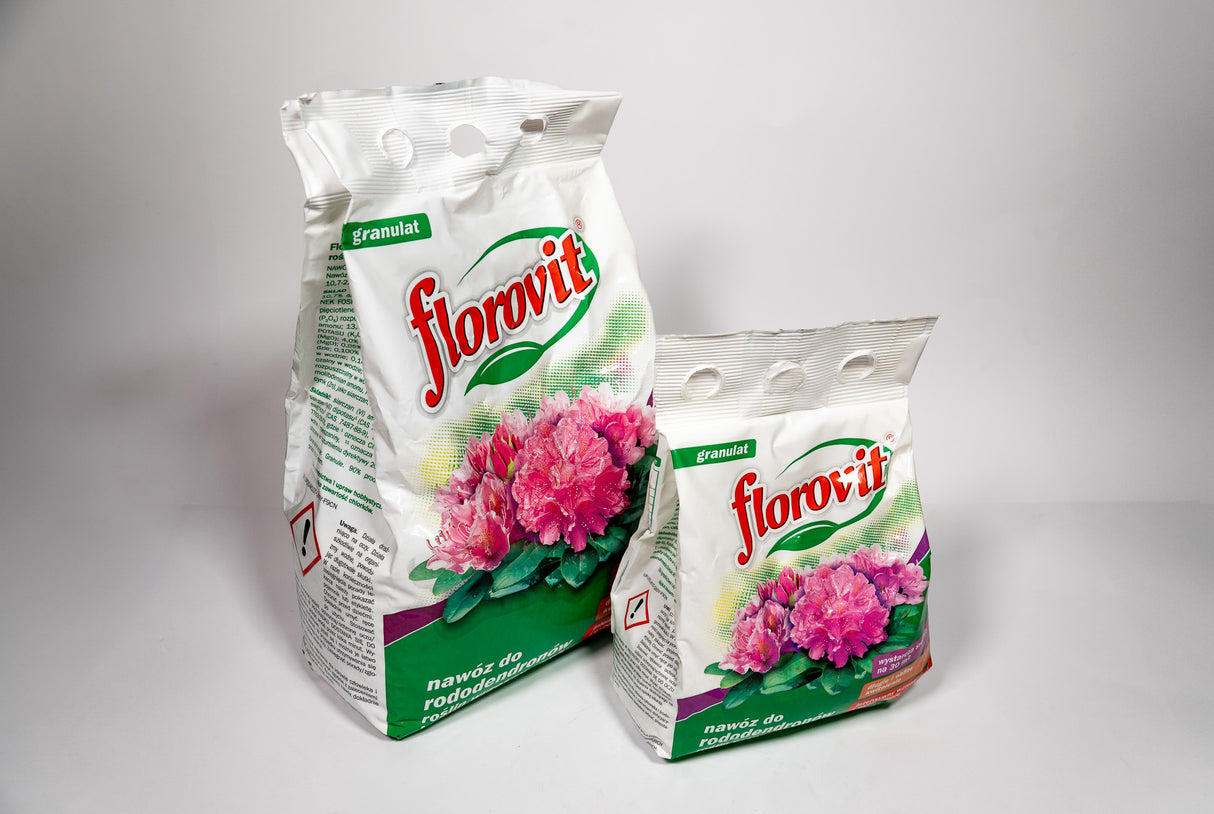 Minerālmēslojums granulēts FLOROVIT Rododendriem, 1 kg un 3 kg