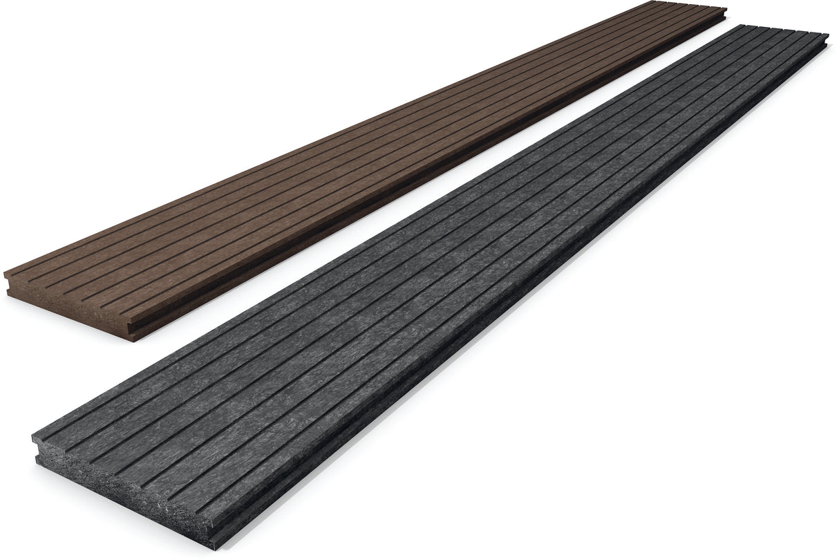Terases dēlis mono kompozīta plastmasa 28 x 195 mm Hanit