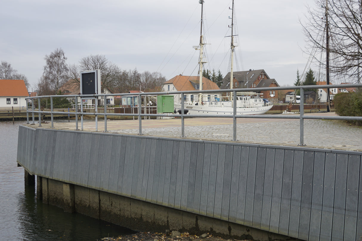 Konstrukcijas materiāls mono kompozīta plastmasa Hanit pelēkā krāsā