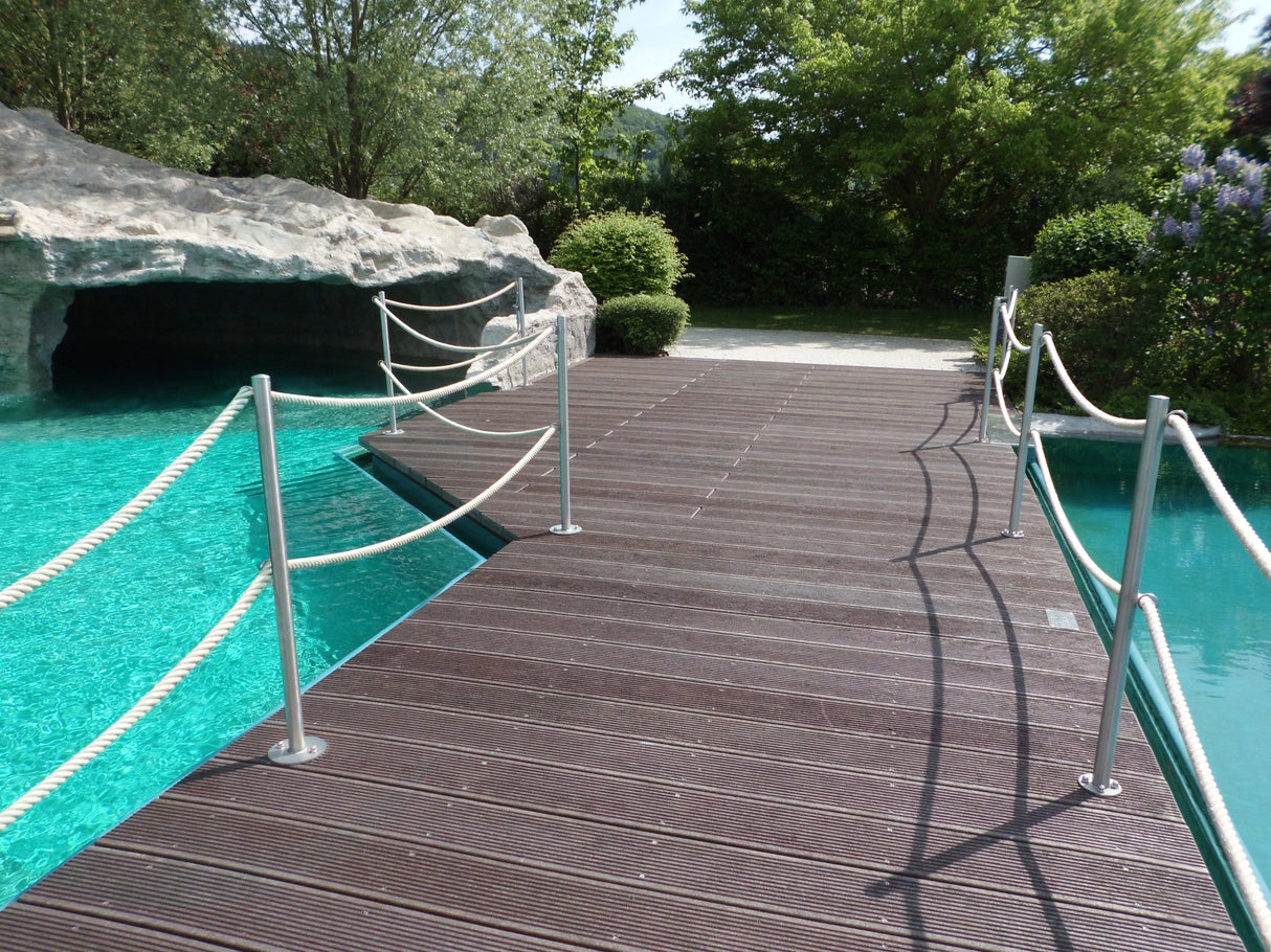 Terases dēlis mono kompozīta plastmasa 60 x 197 mm Hanit