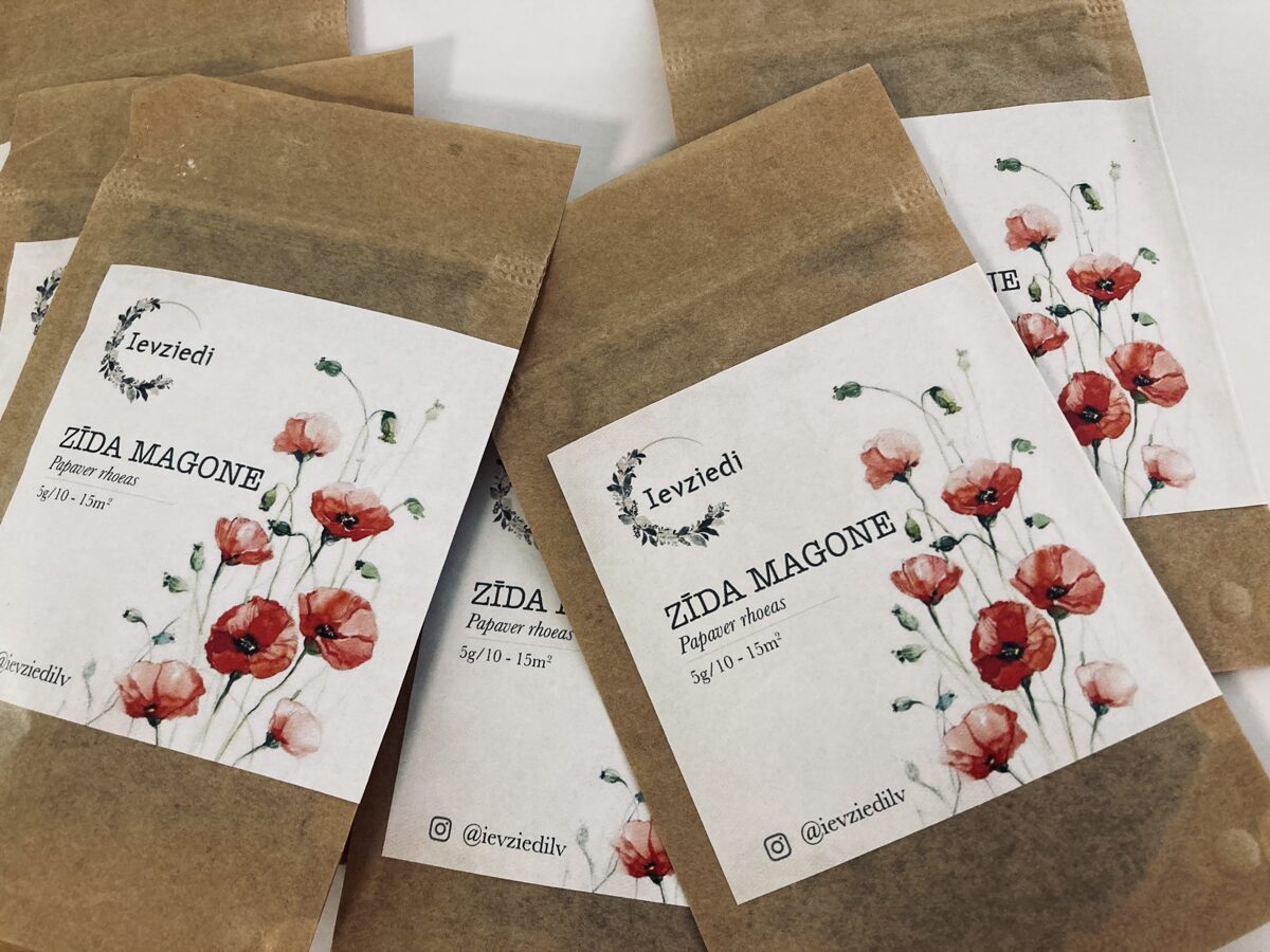 Zīda magone sēkla 5 Gr