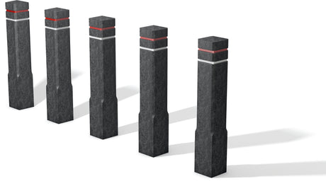 Bollards piramīdas formas 100% plastmasas 140x140mm Hanit
