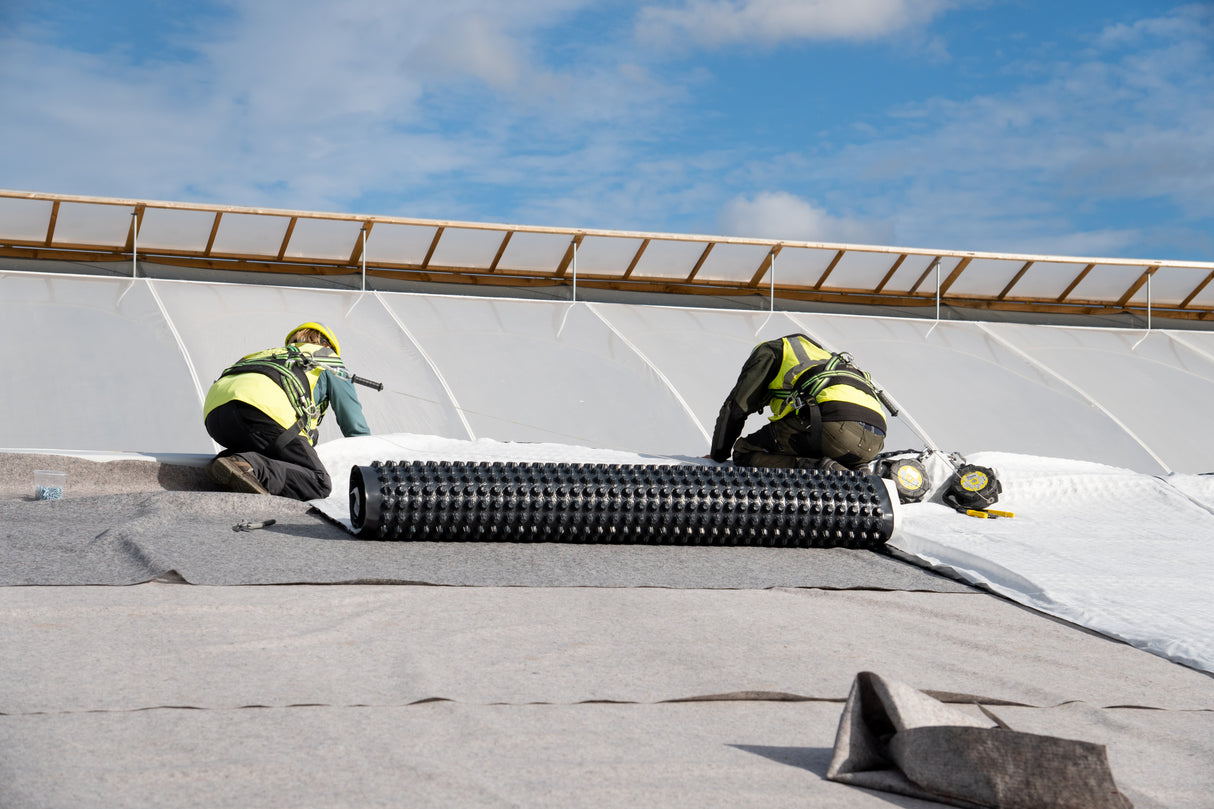 Drenāža ar ģeotekstilu Zaļajiem jumtiem 20mm - 15.75m2