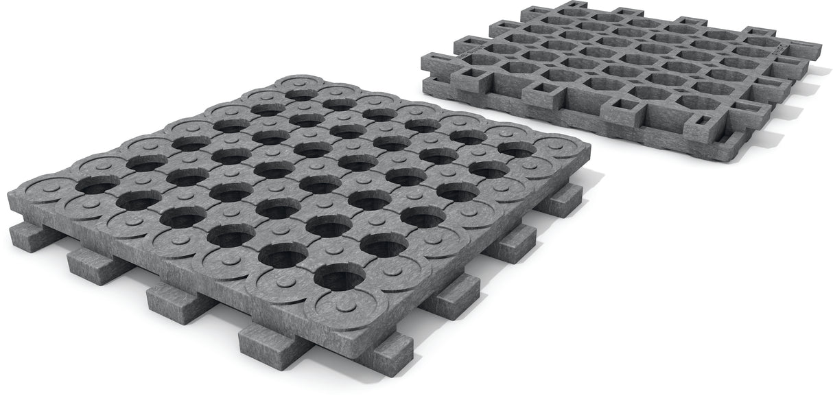 INB aploka plātne mono kompozīta plastmasa Hanit pelēkā krāsā