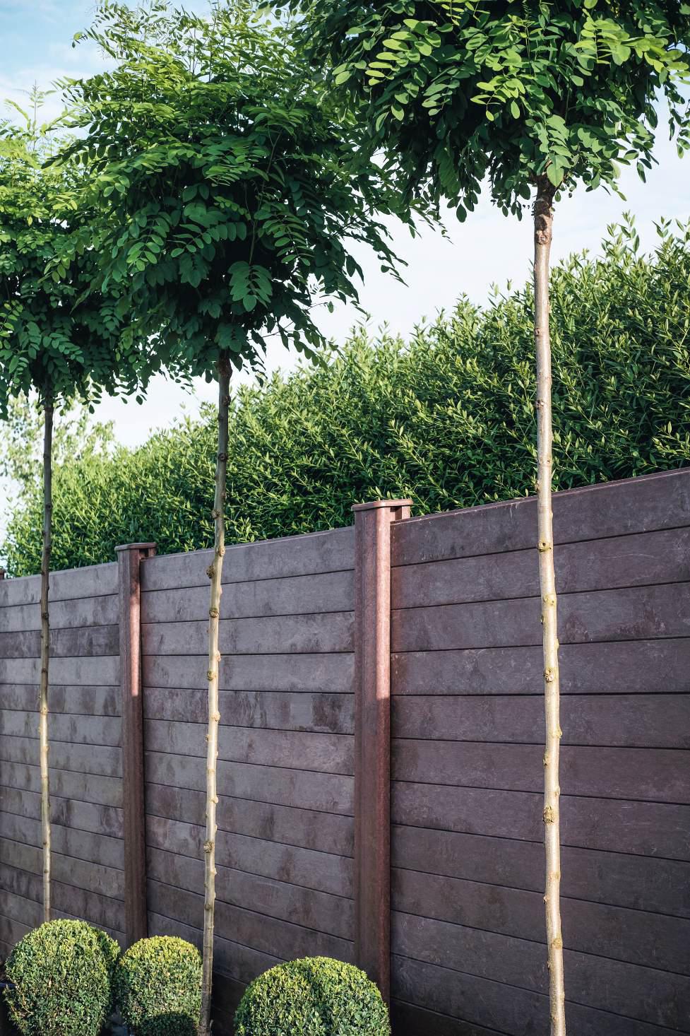 Privātuma žogs mono kompozīta plastmasa Hanit