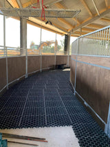 Aploka plātne mono kompozīta plastmasa Hanit melnā krāsā